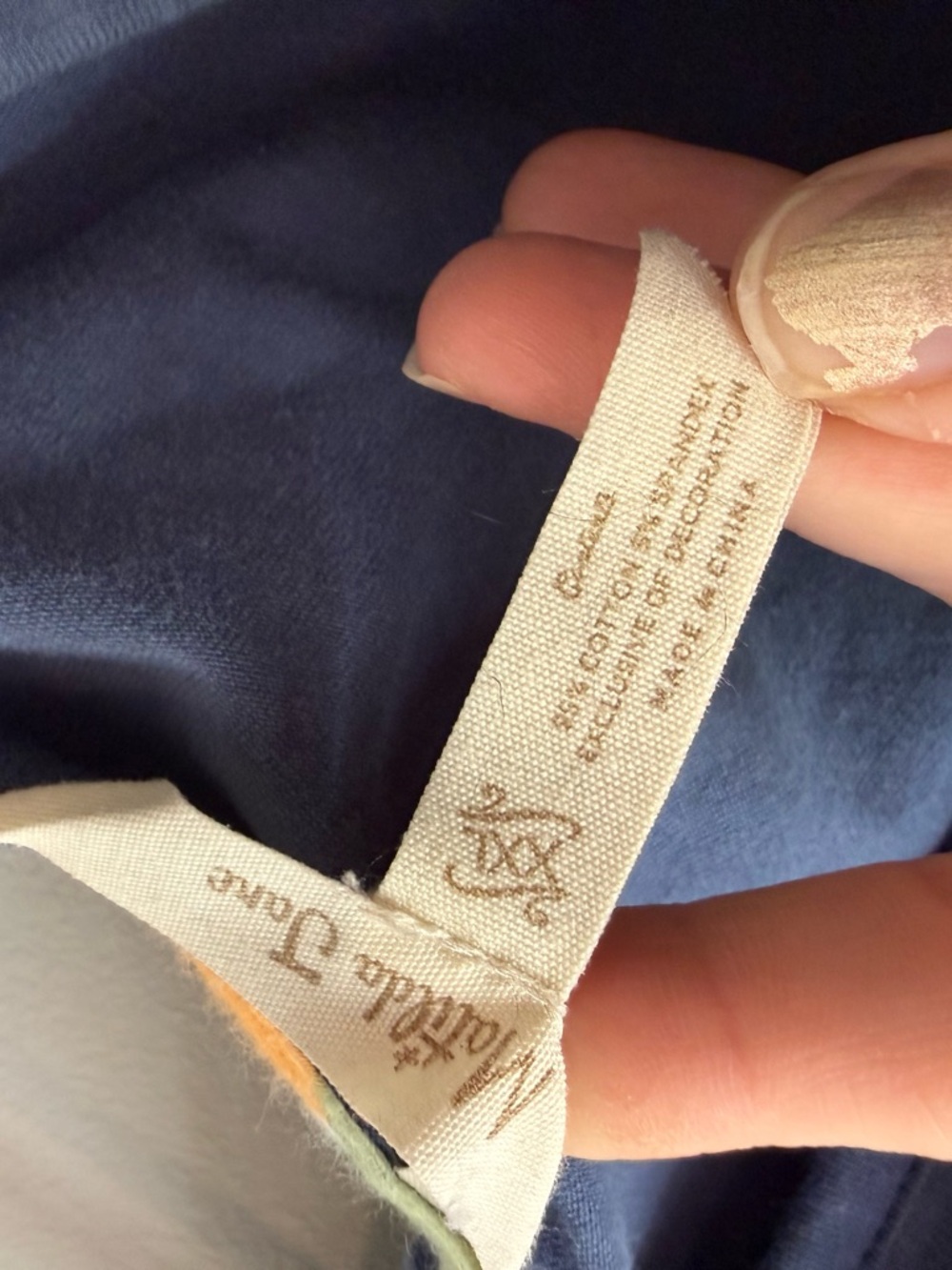 Matilda Jane Navy Ruffle Hem Sleeveless Sundress - Picture 3 of 4